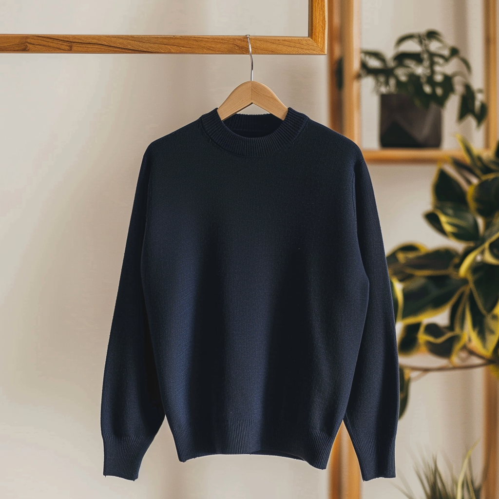 Alta Girocollo Sweater - Navy Trui